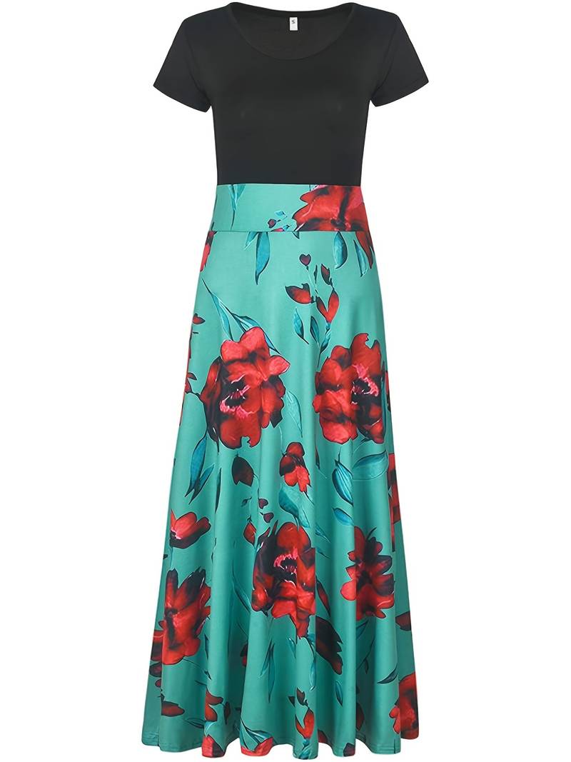 Maxi-jurk met bloemenprint