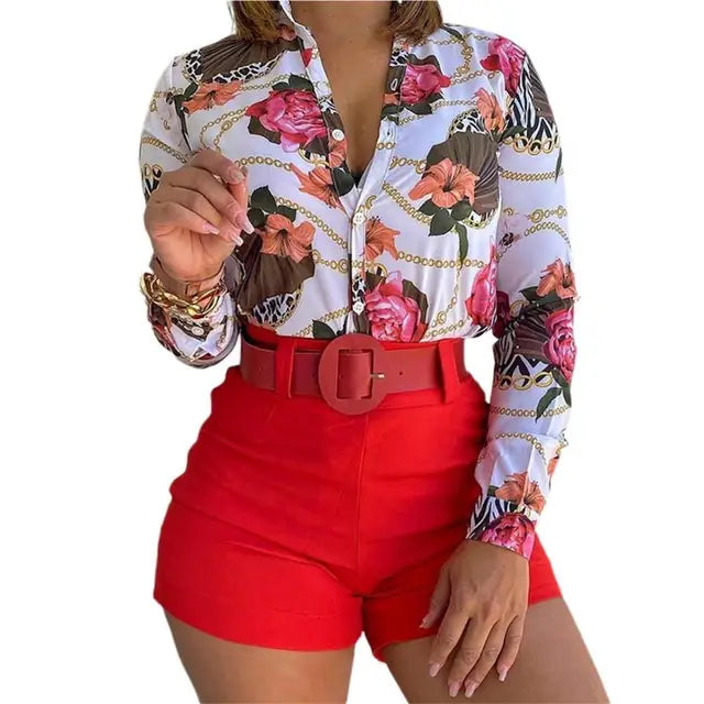 Gebloemde blouse
