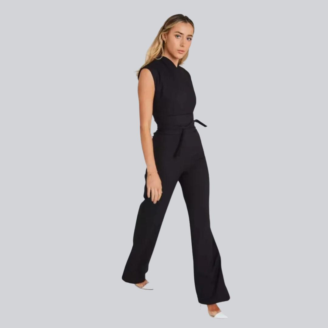 Elegante mouwloze jumpsuit met taillering