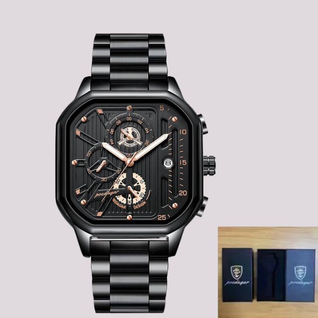 Luxe automatisch horloge met skelet wijzerplaat