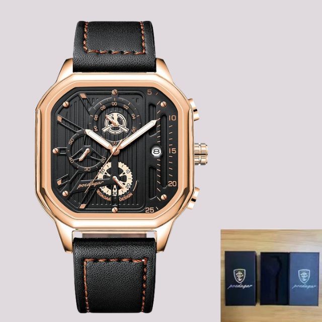 Luxe automatisch horloge met skelet wijzerplaat