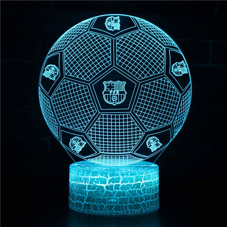 Voetbal 3D Illusie LED-Lamp - Nachtlampje - voor de Kamer