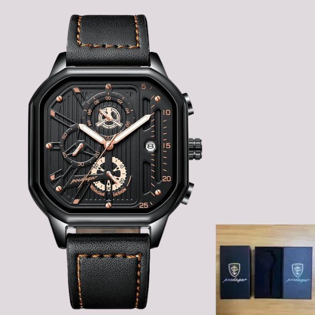 Luxe automatisch horloge met skelet wijzerplaat