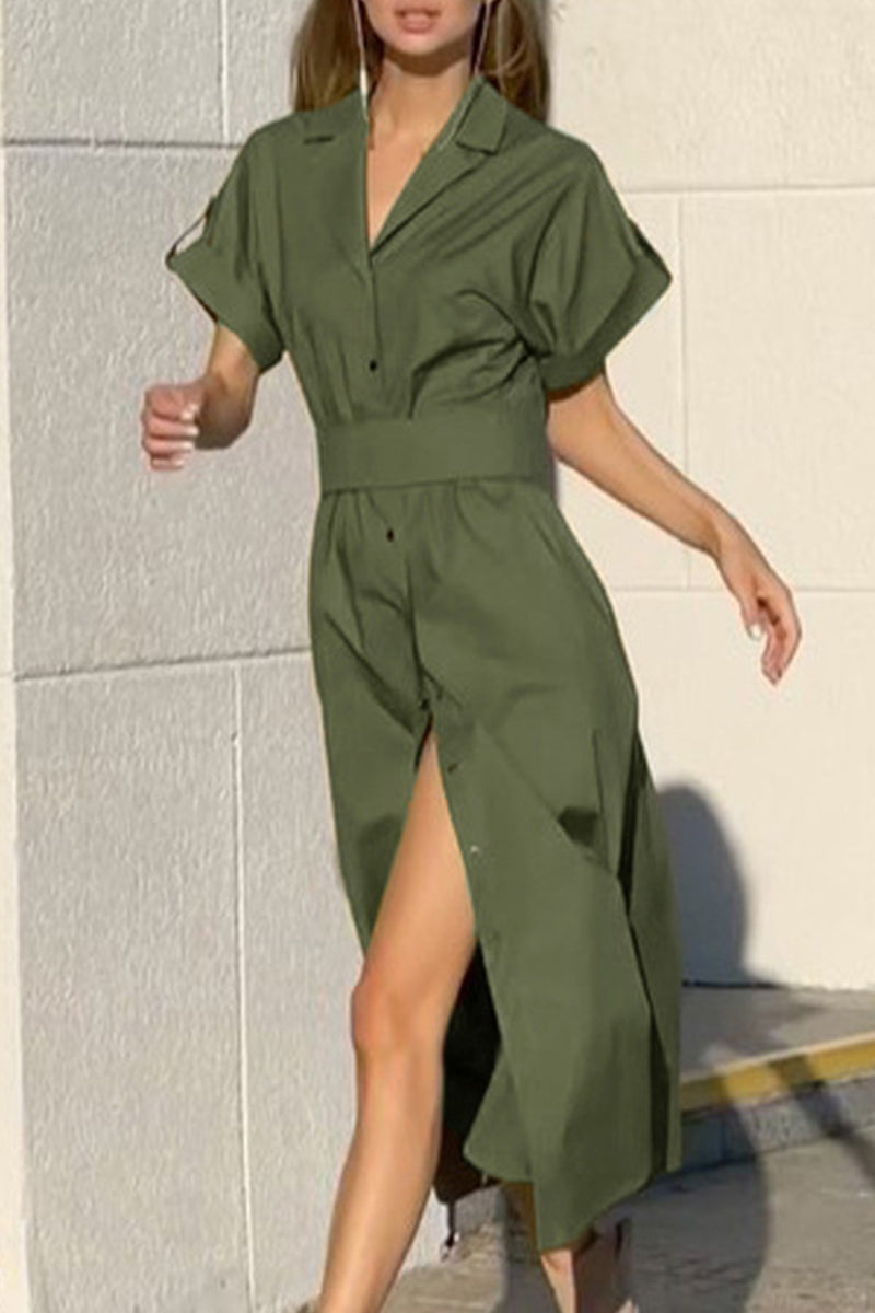 Amalia | Modieuze overhemdjurken