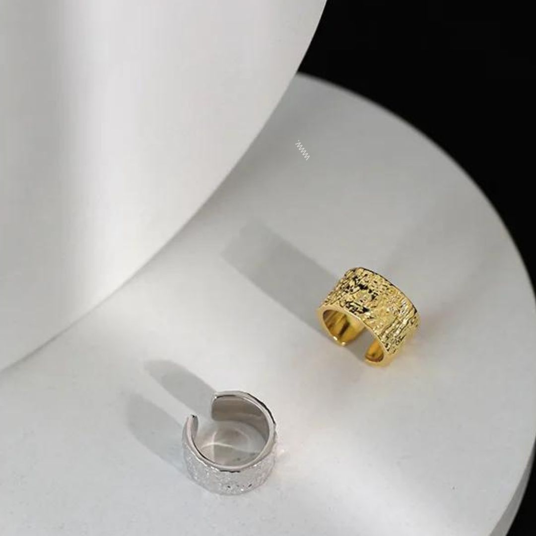 Oorbellen met structuur