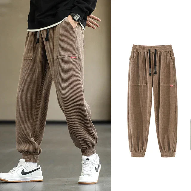Stijlvolle corduroy joggingbroek
