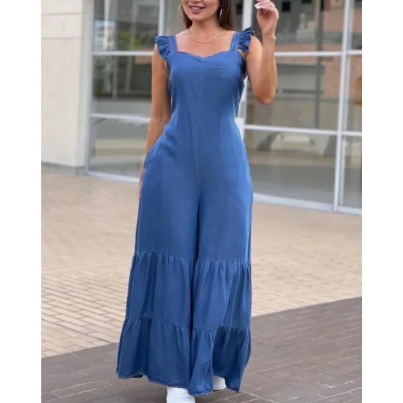 Hoorn overall met zelfsnijdende beugels