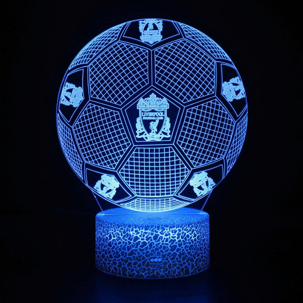 Voetbal 3D Illusie LED-Lamp - Nachtlampje - Cadeau