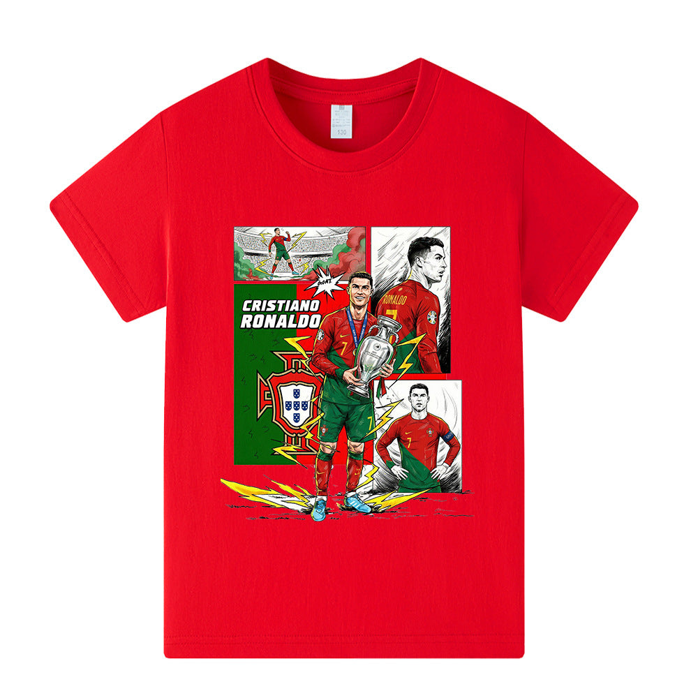 Cristiano Ronaldo Voetbal T-shirt Kinderen - Portugal - Comfortabel