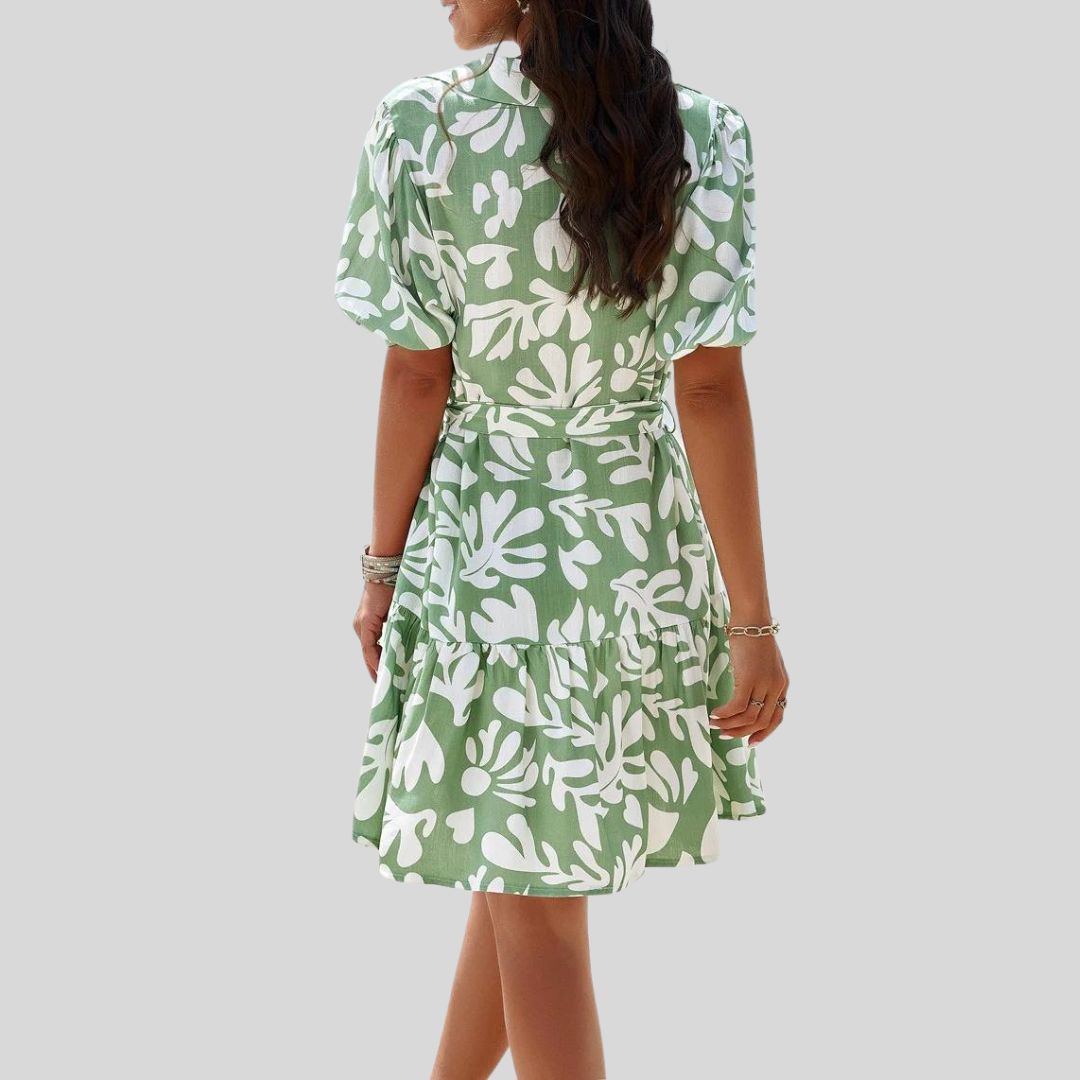 Overhemdjurk met abstracte print