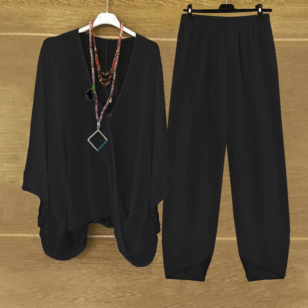 Aria | Top met lange mouwen en losse broek
