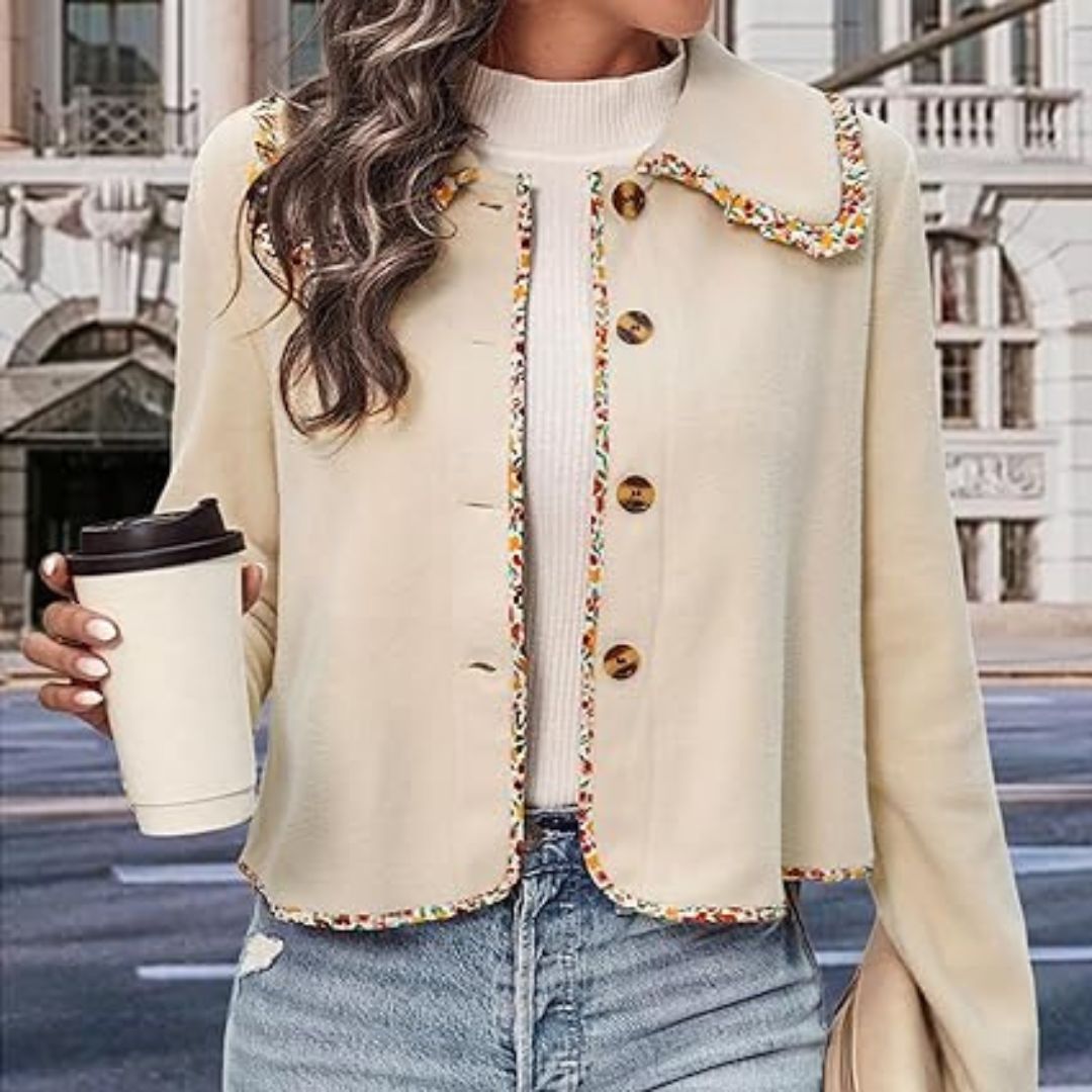 Knoopjasje met tweedrand en pareldetails