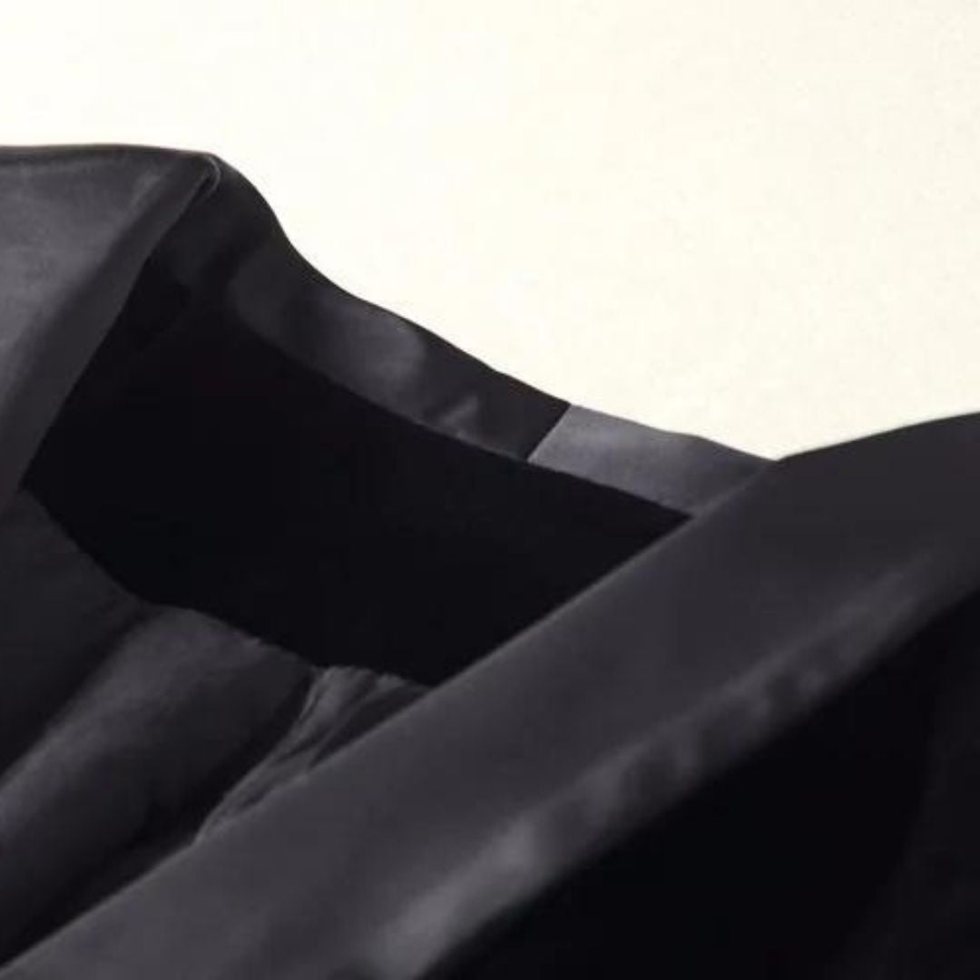 Fluwelen smokingblazer met satijnen revers