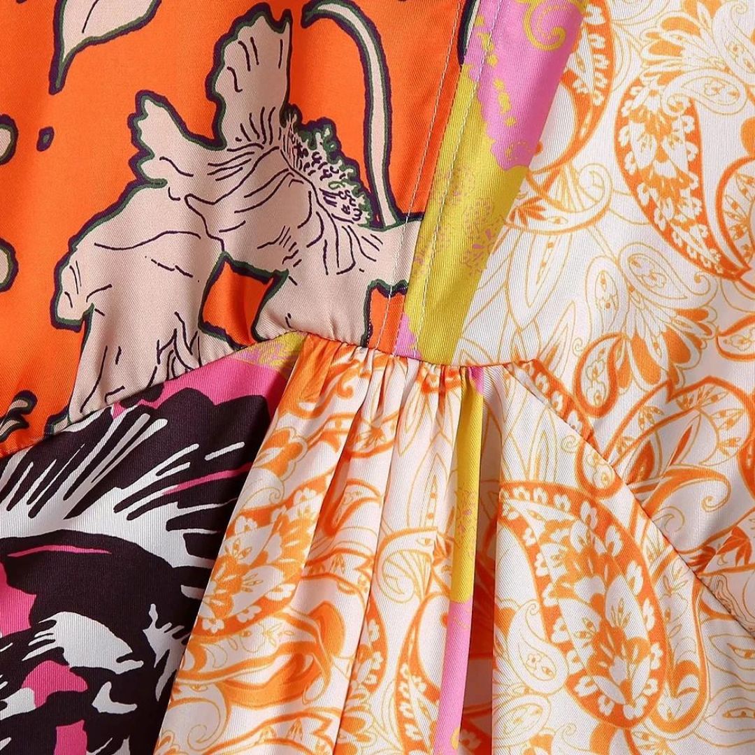 Maxi kimono jurk met vleermuismouwen