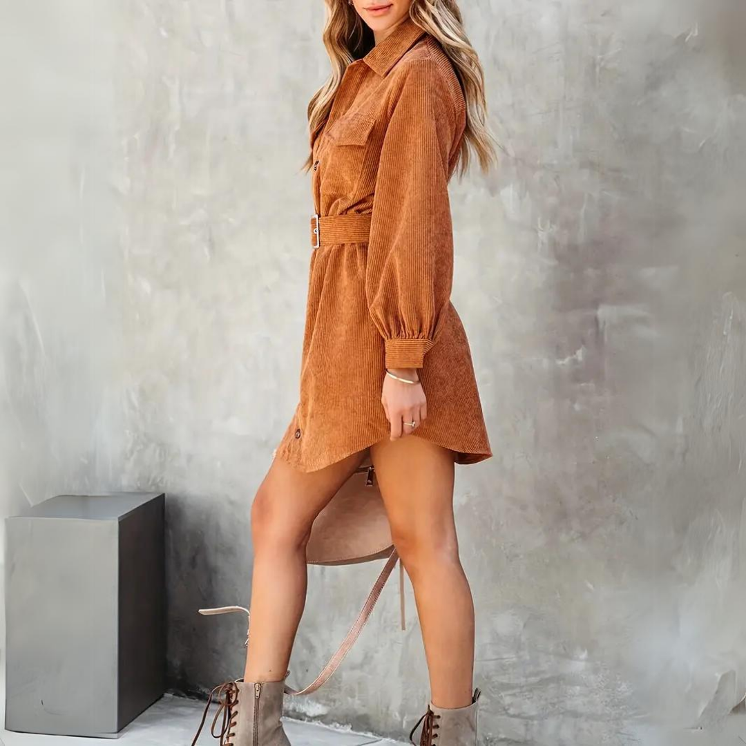 Prachtige corduroy jurk voor dames