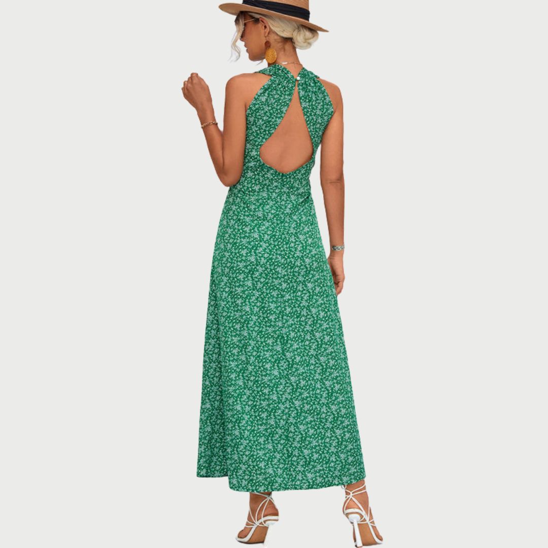 Maxi-jurk met monochrome print