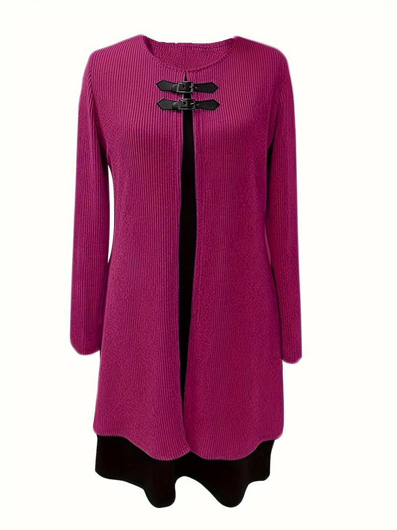 Kleurblok 2-in-1 jurk