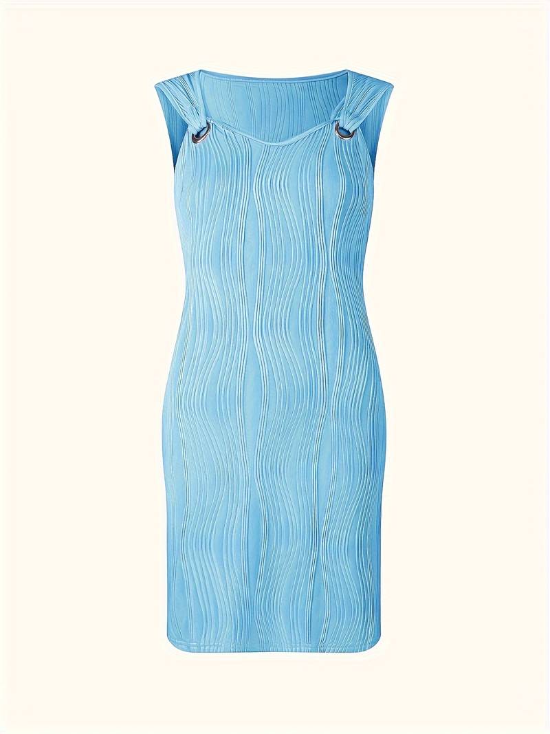 Golvende, gestructureerde casual jurk