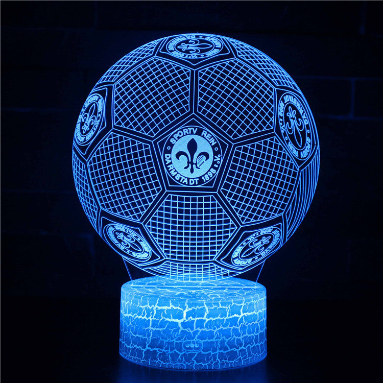 Voetbal 3D Illusie LED-Lamp - Nachtlampje - Sfeerlicht
