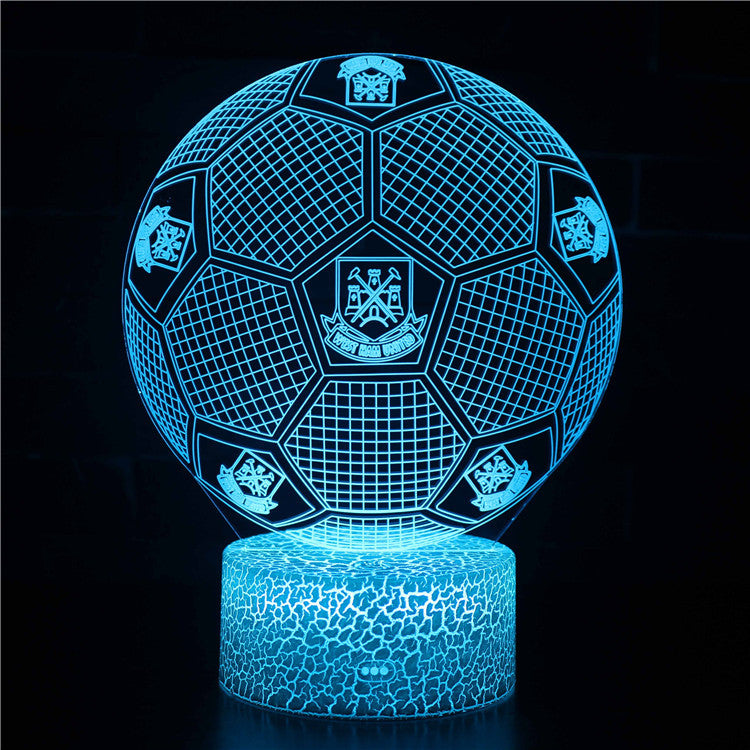 Voetbal 3D Illusie LED-Lamp - Nachtlampje - Sfeerlicht