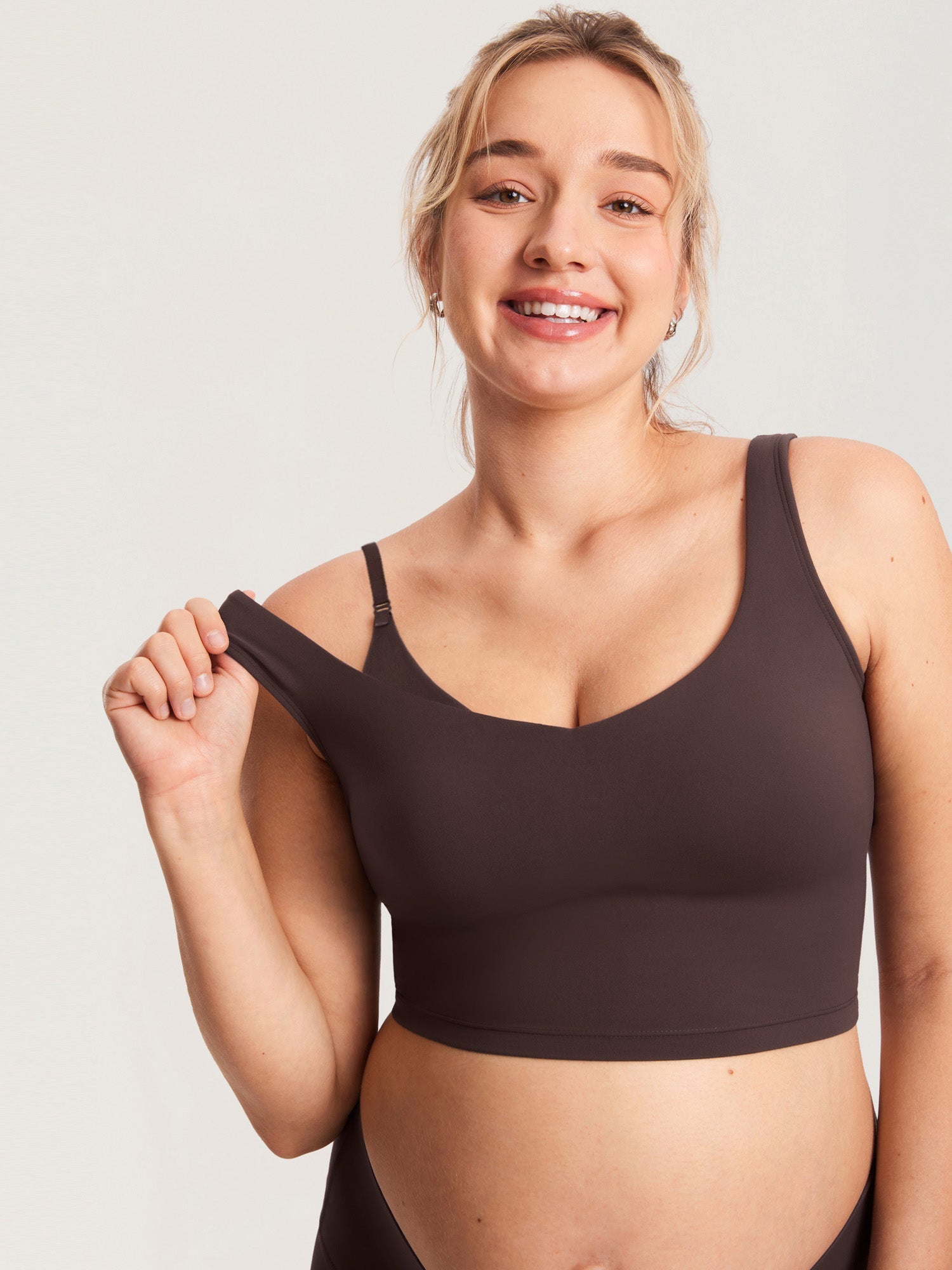 Voedingstop als croptop – Natrelax® voedingshemd met pads