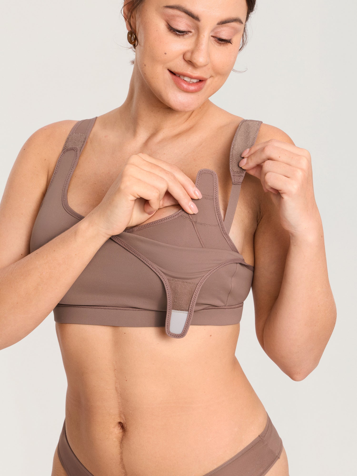 Handsfree kolfbeha en voedingsbeha in één met klittenband – Natrelax®