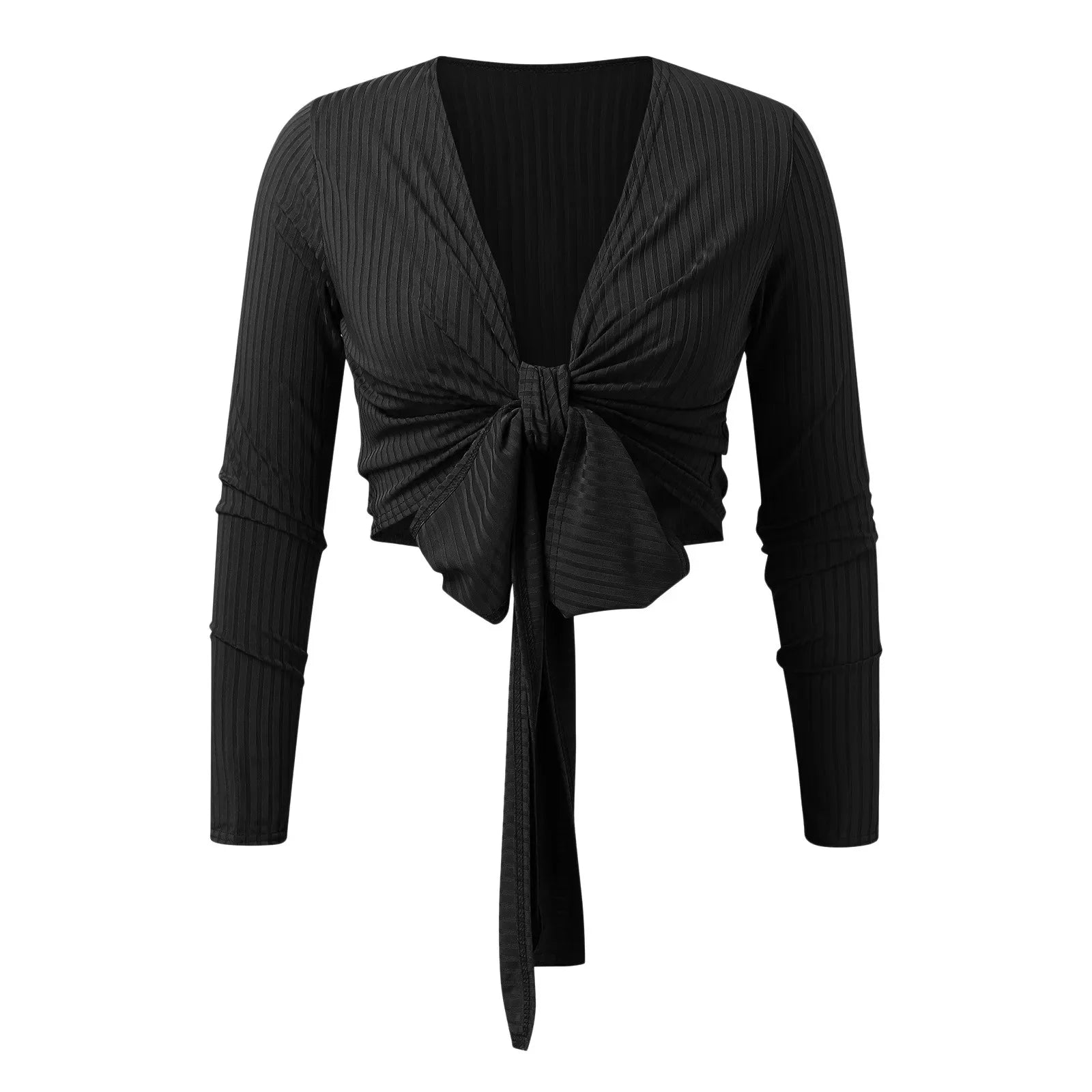 Gebreide top met V-hals