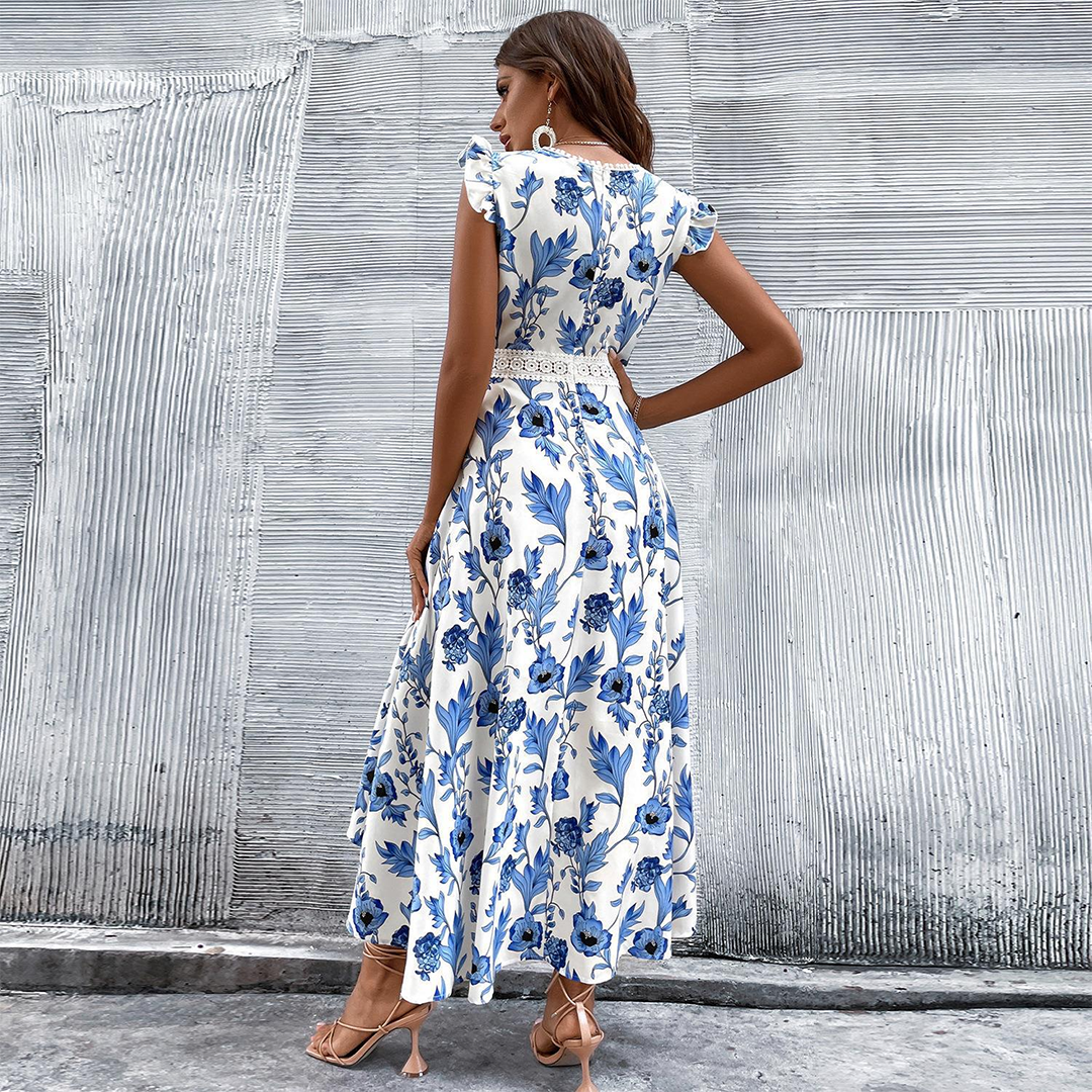 Elegante zomerse maxi-jurk