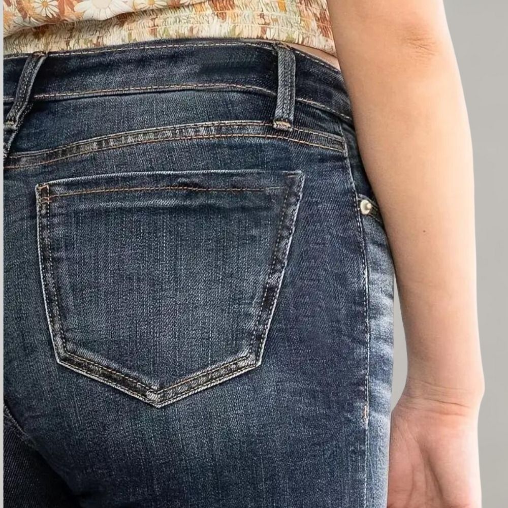 Uitlopende denim broek