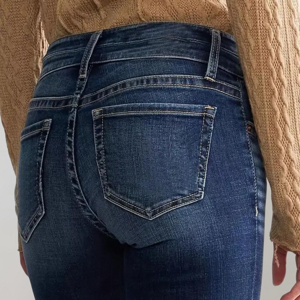 Uitlopende denim broek