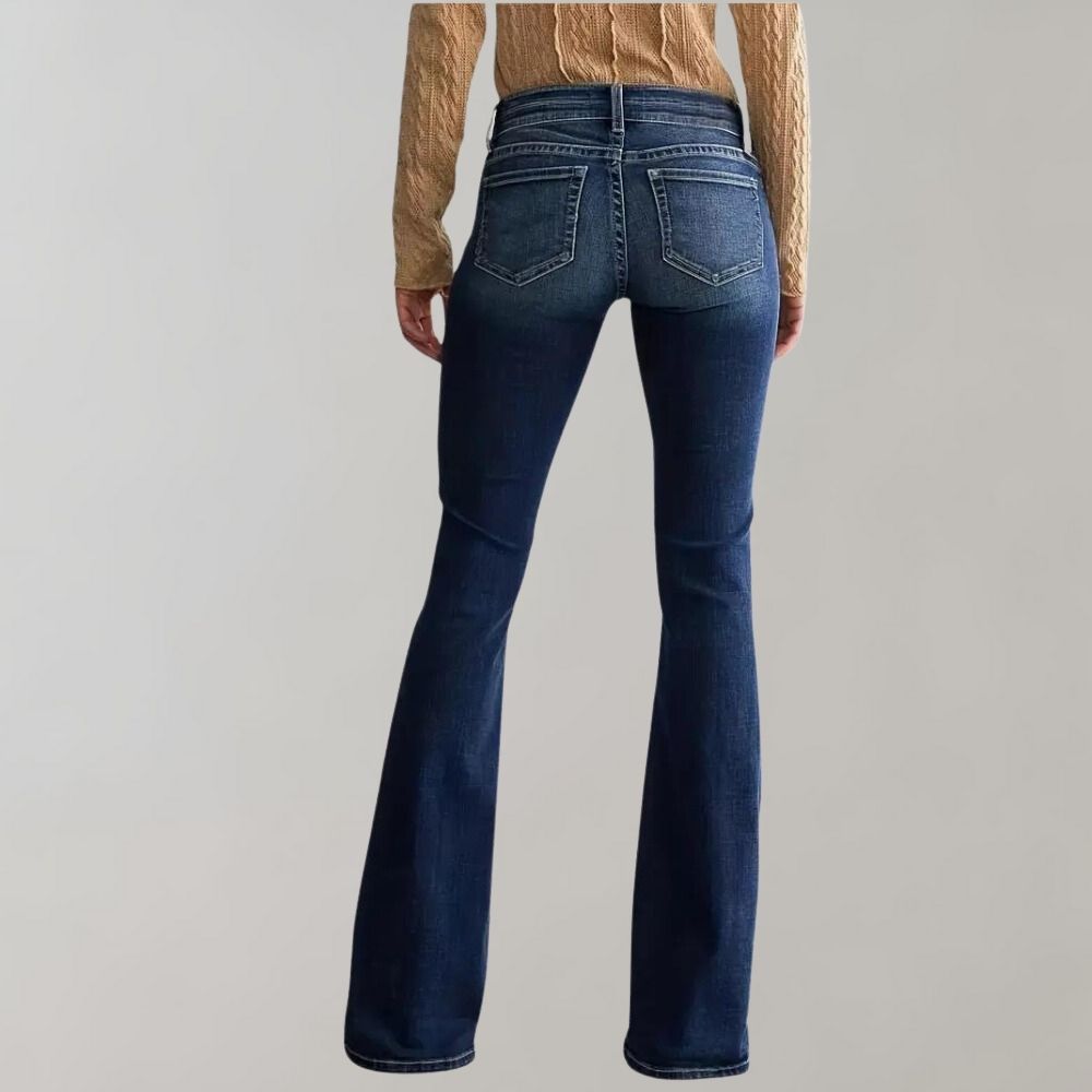 Uitlopende denim broek