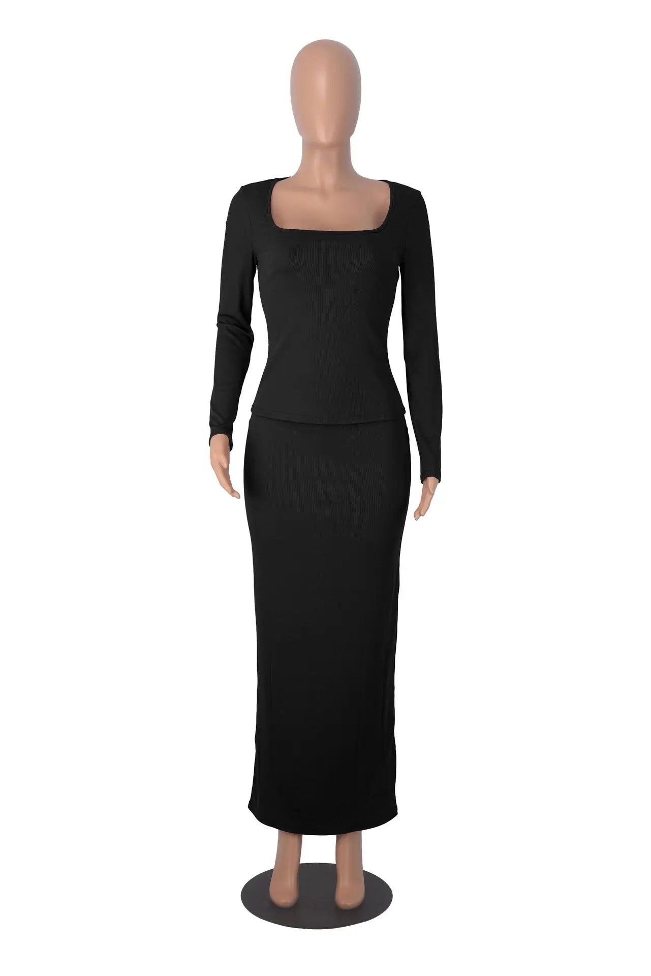 Korte top met vierkante halslijn