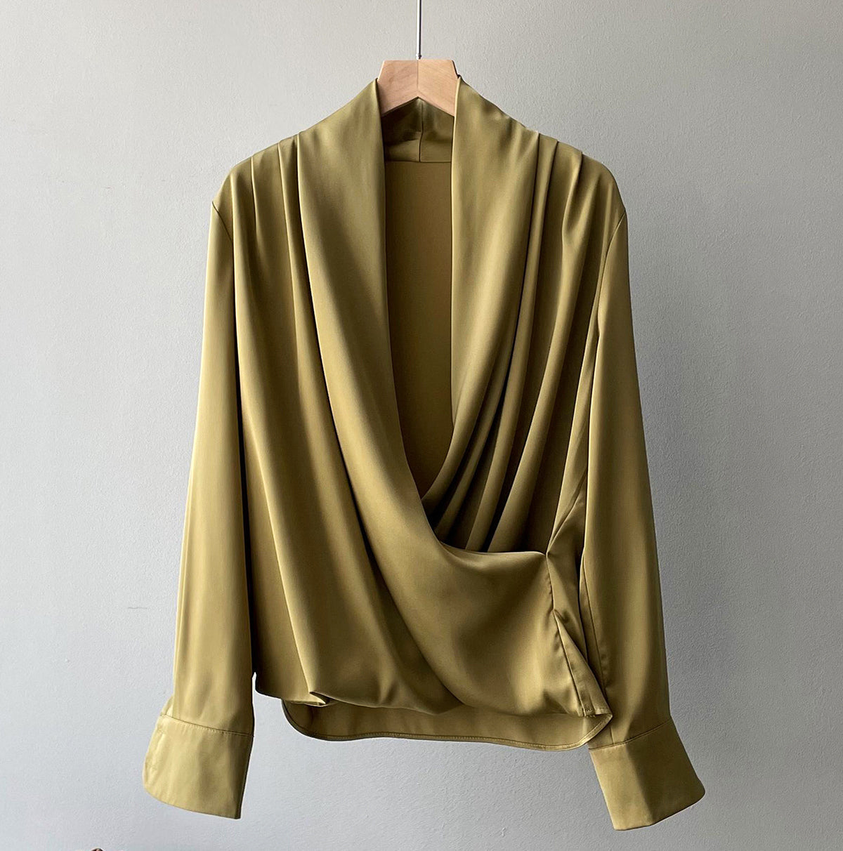 Elegante satijnen blouse