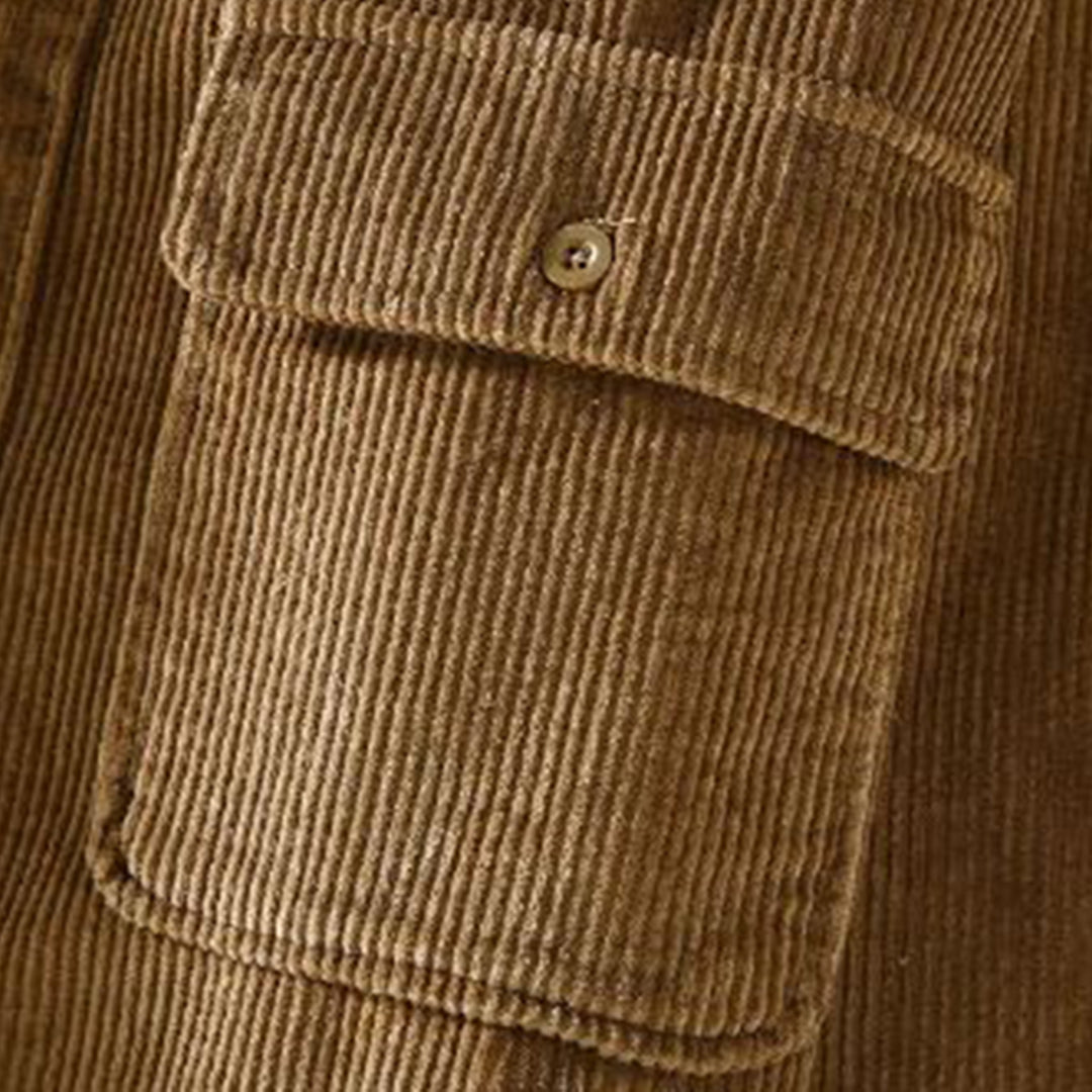 Heren corduroy wintershirt