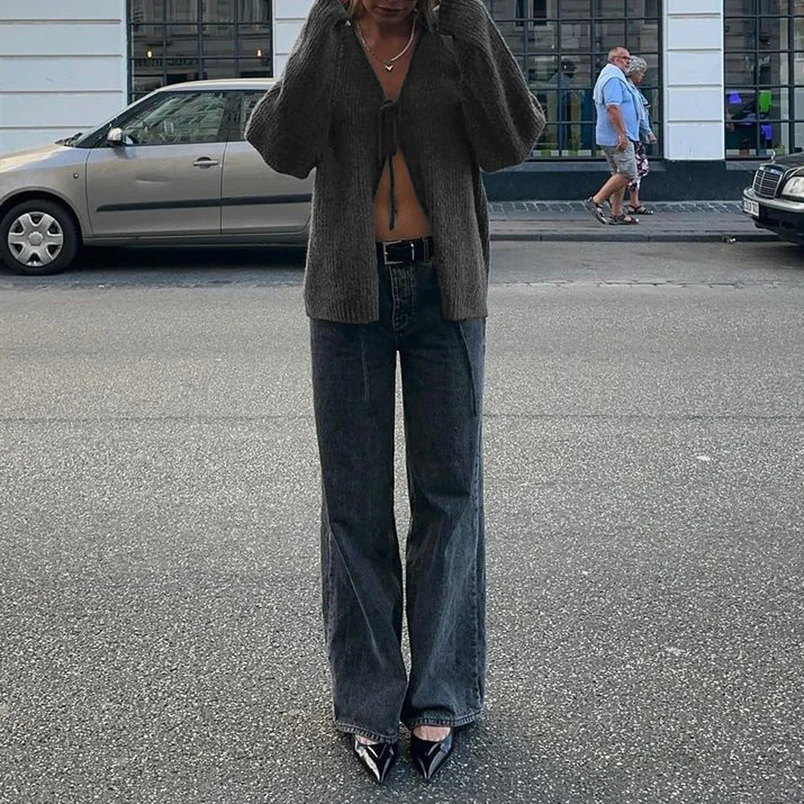 Vest met trekkoord aan de voorkant