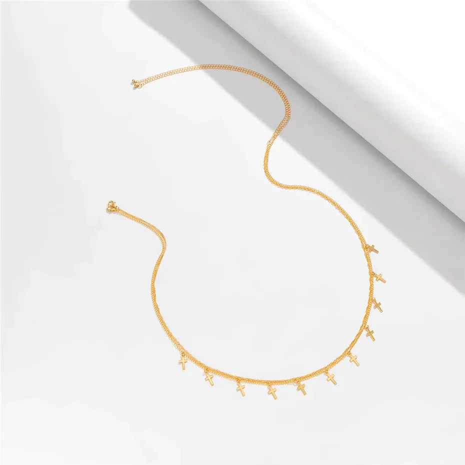 Elegante buikketting met kruishangers