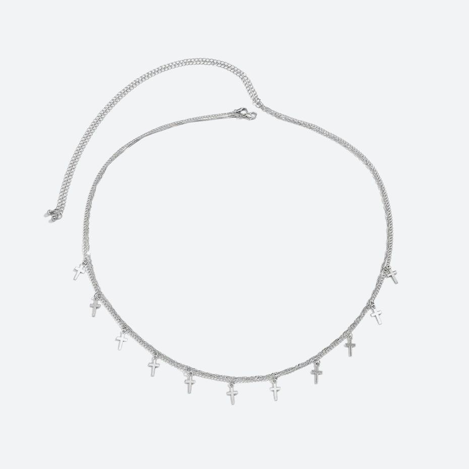 Elegante buikketting met kruishangers