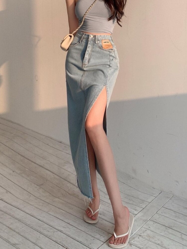 Vintage denim rok