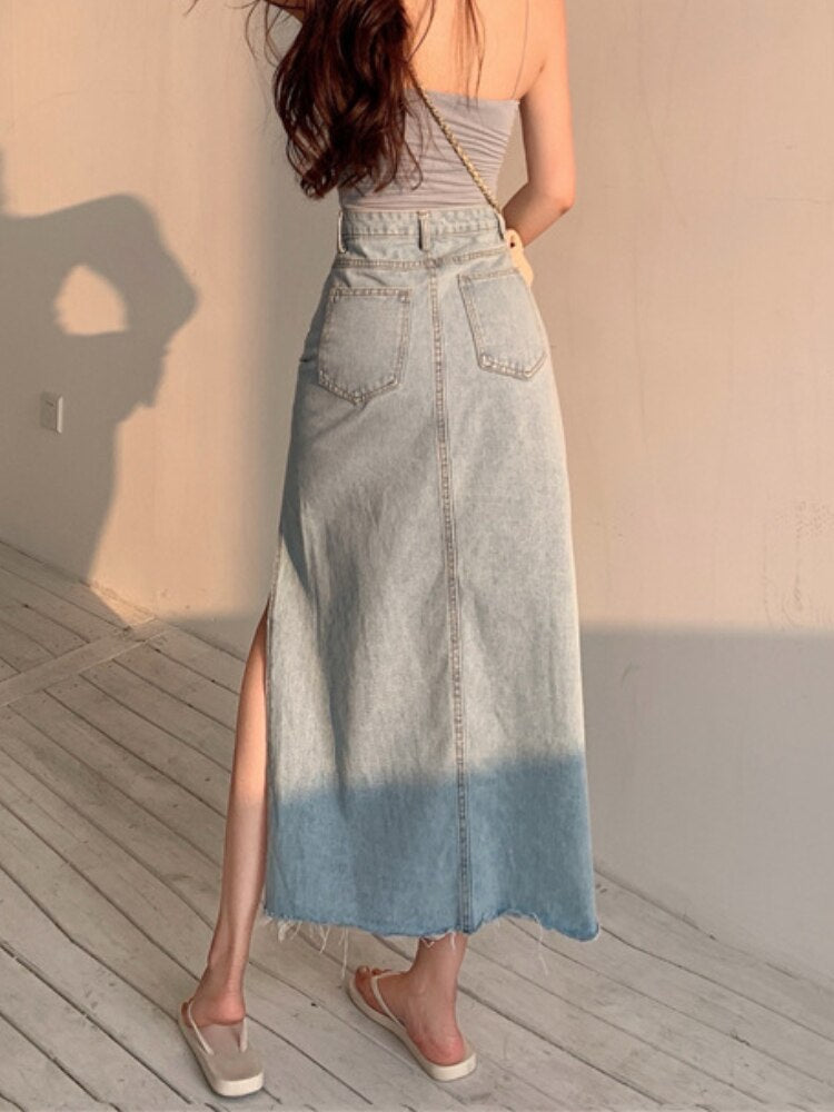 Vintage denim rok