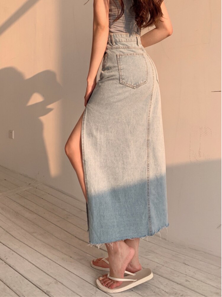 Vintage denim rok