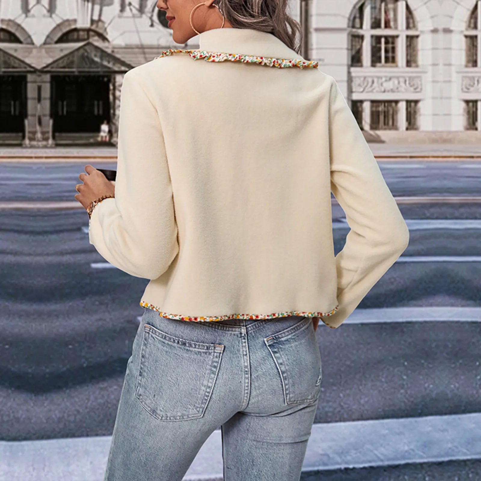 Knoopjasje met tweedrand en pareldetails