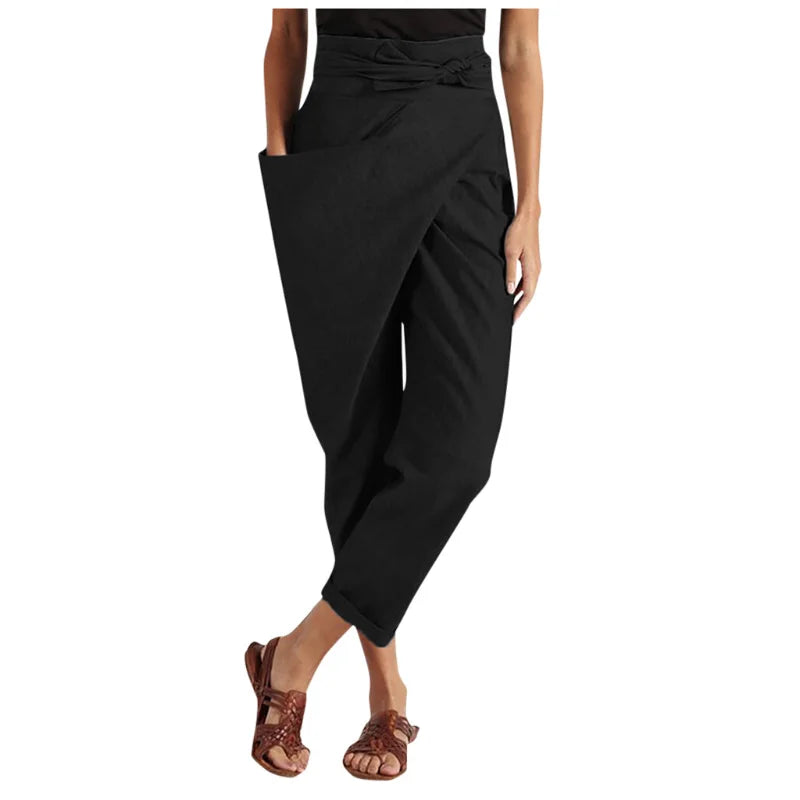 Dames Asymmetrische Losse Hoge Taille Broek