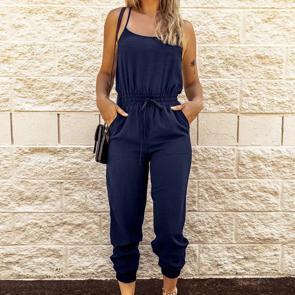 Jumpsuit met spaghettibandjes
