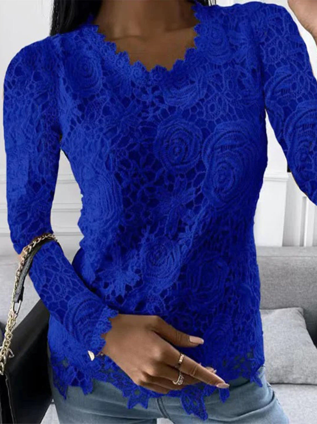 Lange top met lange mouwen voor dames