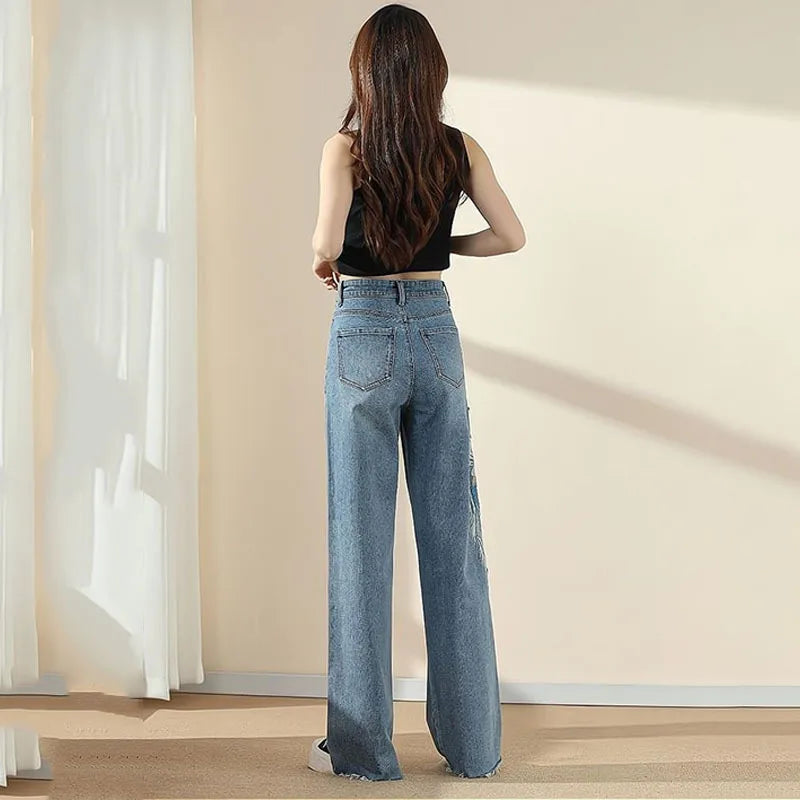 Boho-chique palazzo broek met wijde pijpen