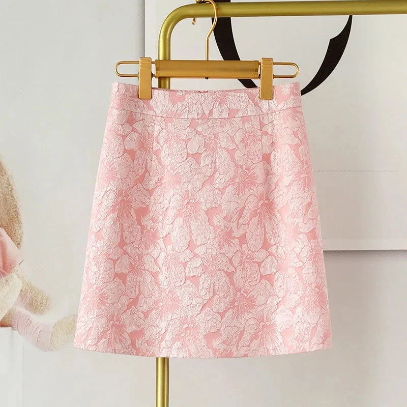 Modieuze jacquard rok voor dames