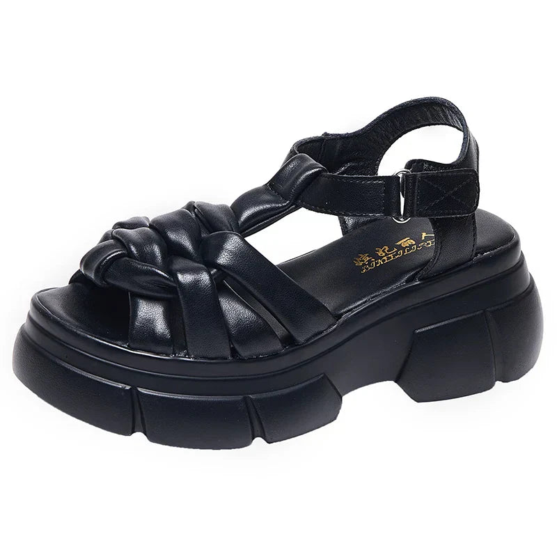Luxe plateausandalen