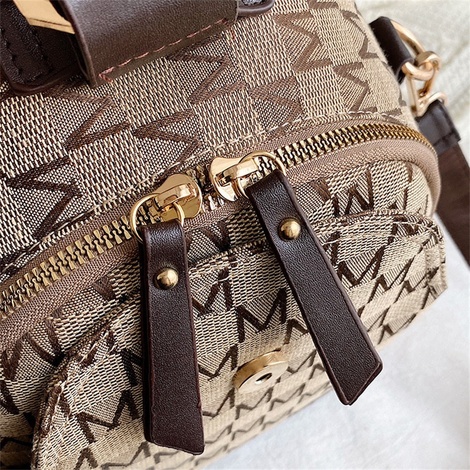 Stijlvolle rugzak met geometrisch patroon