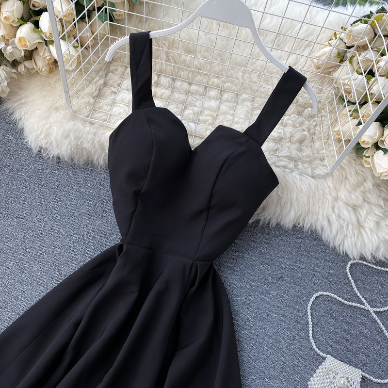 Mouwloze A-lijn avondjurk met sweetheart halslijn