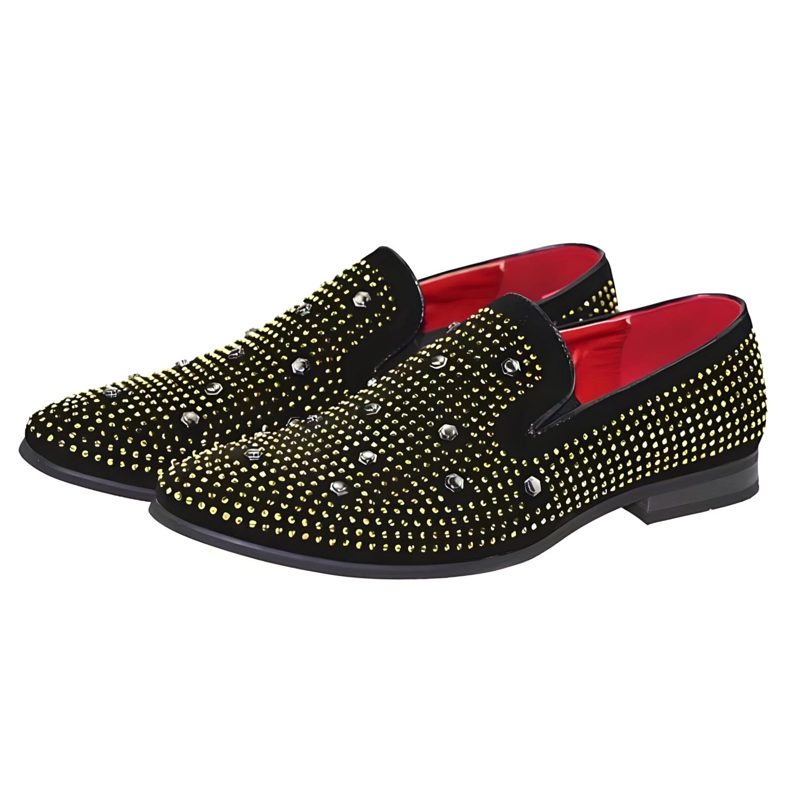 Luxe loafers met stud versieringen